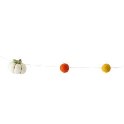 Pumpkin Spice Felt Garland Home Decor