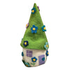 Handcrafted Blue Flower Felt Fairy House