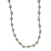 Haiti Clay Bead Short Necklace, Mint Blue