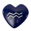 10-Pack - Soapstone Zodiac Hearts - Aquarius