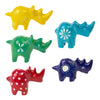 5-Pack - Soapstone Rhino - Mini - Assorted Colors