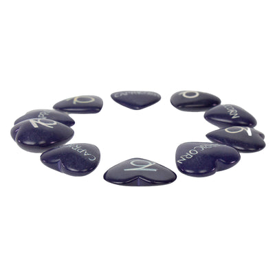 10-Pack - Soapstone Zodiac Hearts - Capricorn