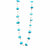 Floating Stone and Maasai Bead Necklace, Turquoise