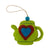 Tea Pot Felt Ornament, Avocado Green