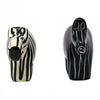 2-Piece Set - Soapstone Zebra Sculptures - Yin-Yang