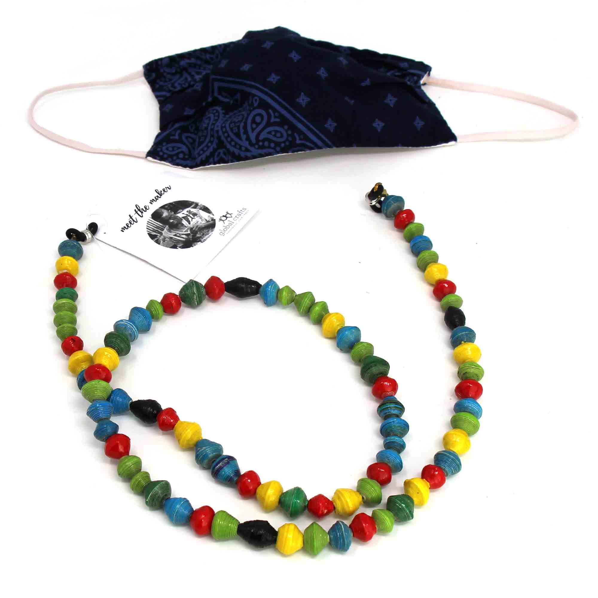Haiti Papier Mache Bead Bracelet - PACK OF 3 - Global Crafts Wholesale