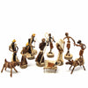 Banana Fiber Nativity 13-piece Set Round - Kenya