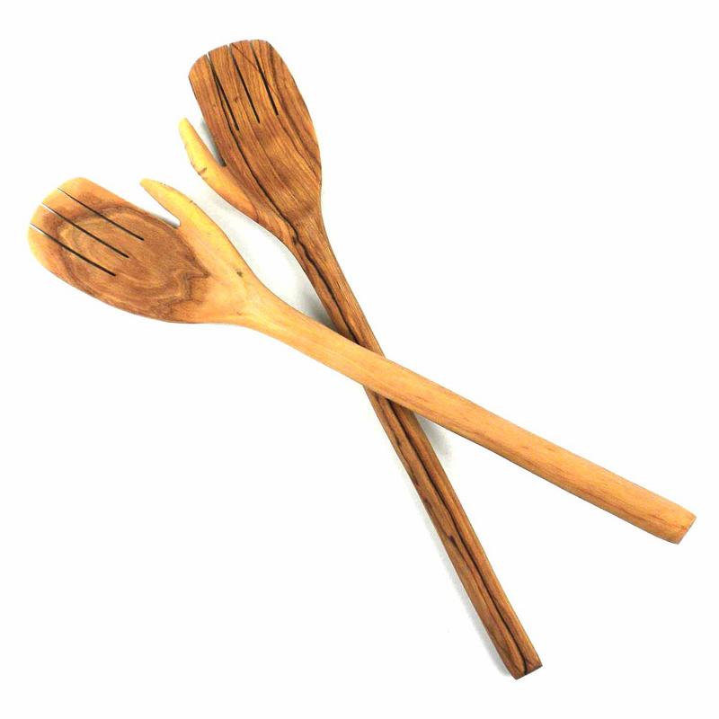 Olive Wood Serving Set, Extra-Large Helping Hands