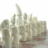 Soapstone Hand-Carved Chess Set - African Maasai Tribe Pieces