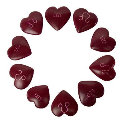 10-Pack - Soapstone Zodiac Hearts - Leo