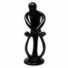 Single Soapstone Family Sculptures Black Finish - 10 inch