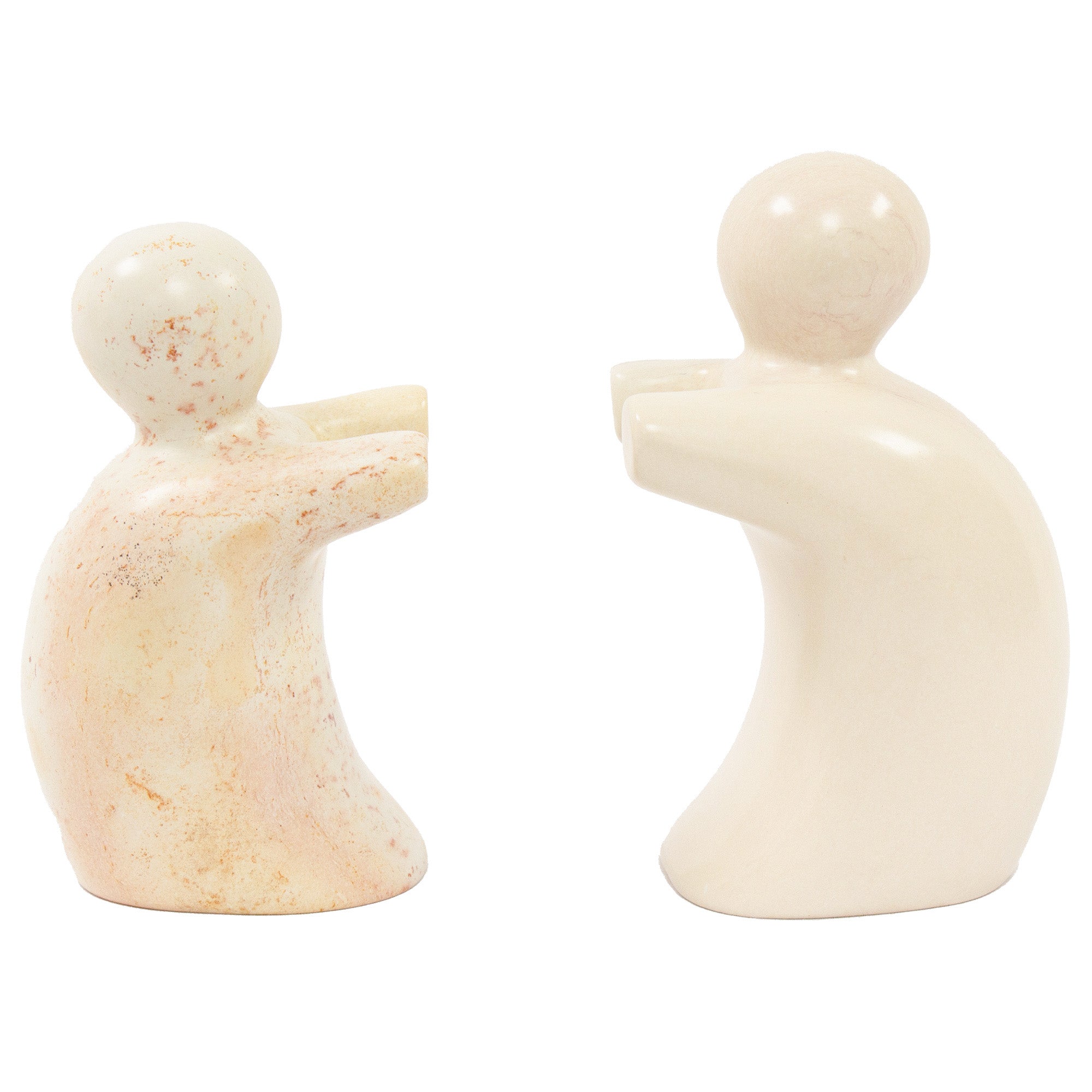 Soapstone Helping Hands Bookends