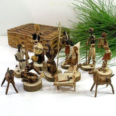 Banana Fiber Nativity Set - Kenya