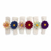 Fall Daisy Felt Napkin Rings, Set of 6