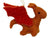 Sun Dragon Felt Ornament