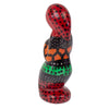 Soapstone Painted 3-Piece + Base Creche Nativity Set Vibrant Colors