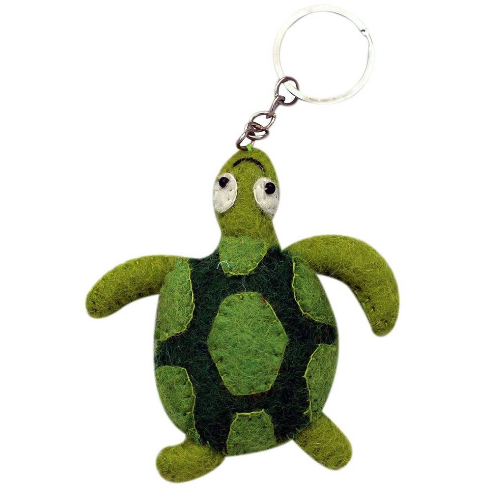 Turtle Felt Key Chain