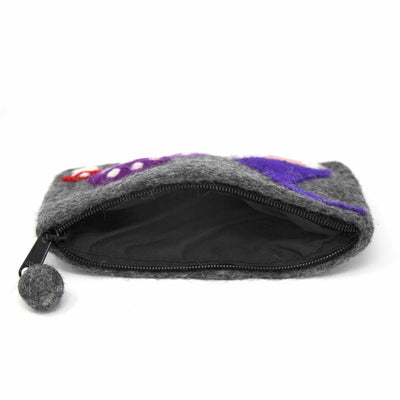 Gnome Felt Zipper Pouch