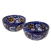 Encantada Handmade Pottery 5.5-inch, Set of 2 Bowls, Blue