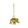 Elephant Trunk Up Brass Earrings, Golden, PACK OF 3