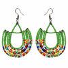 PACK OF 5 -Maasai Bead Basket Dangle Earrings