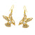 Tumbaga Gold Birds Drop Earrings