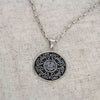 Alpaca Silver Aztec Face Pendant (chain not incl)