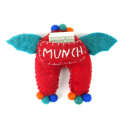 Red Monster Felt Tooth Fairy Pillow