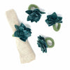 Green Succulent Felt Napkin Rings, Set of 4