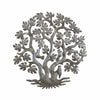 Tree of Life Three Trunks Haitian Metal Drum Wall Art, 14"