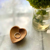 Petite Olive Wood Heart Bowls - Pack of 2