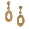 Jute Geo Statement Earring, PACK OF 3