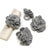 Grey Zinnias Felt Napkin Rings, Set of 4