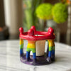 Circle of Friends Painted Sculpture - 3-3.5-inch - Rainbow