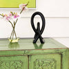 Lover's Knot Soapstone Sculpture, Black Finish