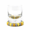 Solar Plexus Chakra Yellow Felt Ball Coasters, Set of 4