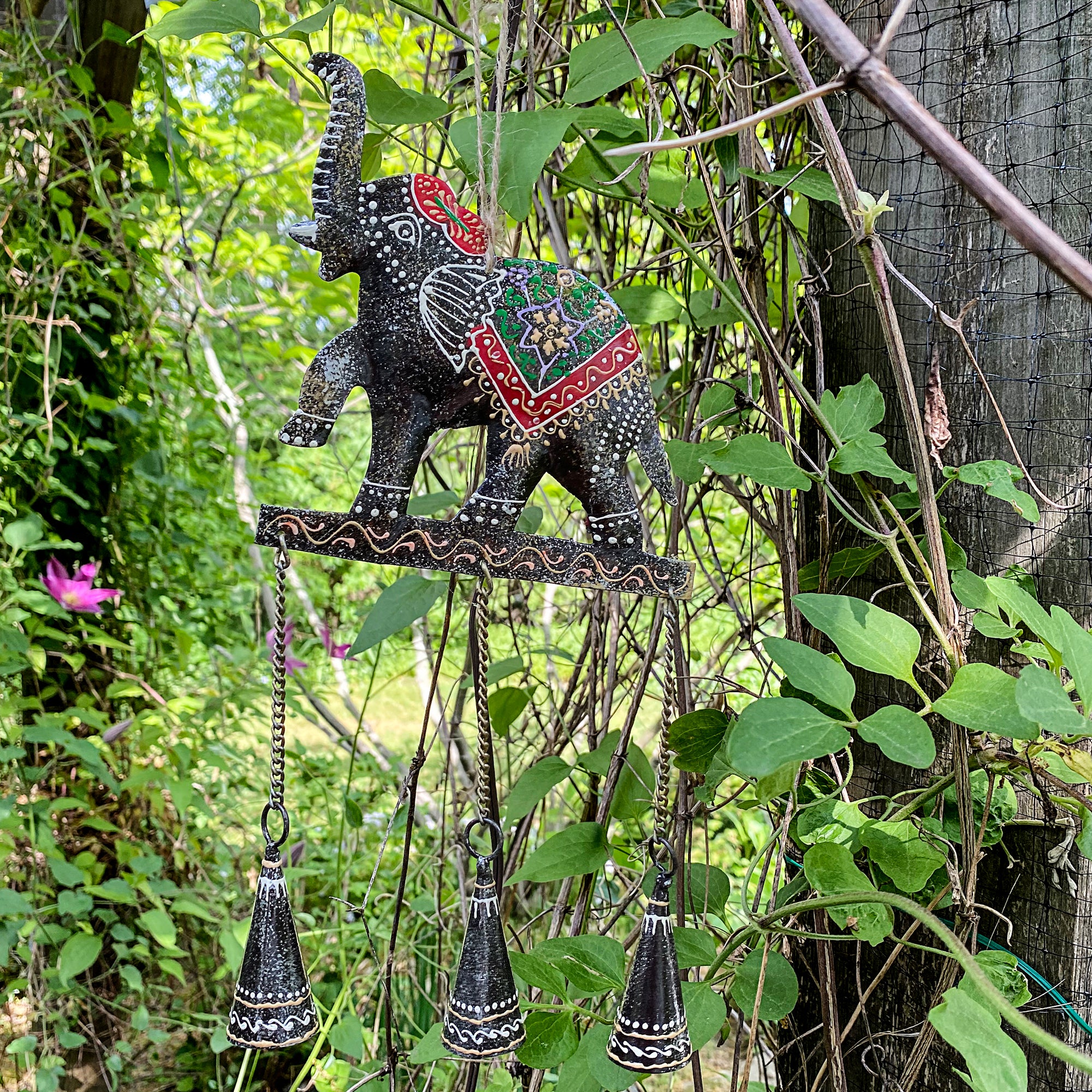 Elephant Eyeglass Stand in Red Wash