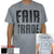 Gray Tee Shirt Unisex FT Front - FT Facts on Back - Small