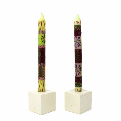 Hand-Painted Dinner Candles, Pair (Kileo Design)