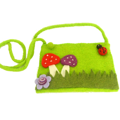 Felt Shoulder Bag, Mushroom
