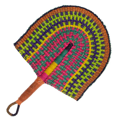 Handwoven Straw Fans from Ghana