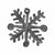 Snowflake Haitian Metal Drum Christmas Ornament (3" x 3")