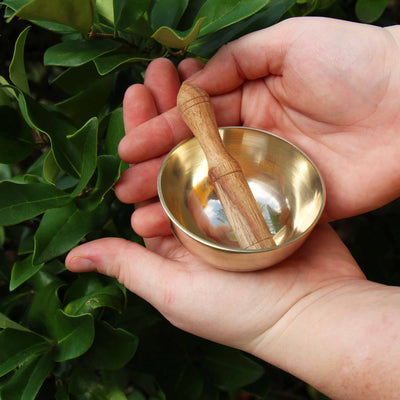 Meditation Bowl Box: 3in Red Lotus