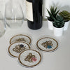 Busy Bees Glass Beaded Coasters, Set of 4