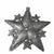 Stars Haitian Metal Drum Christmas Ornament (3.5" x 3.5")