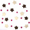 Stars Felt Garland Kids' Room Décor, Pink/Grey