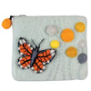 Felt Coin Purse - Monarch Butterfly