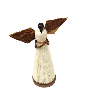 5 Inch Sisal Angel Ornament, Hands In Prayer