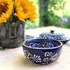 Encantada Handmade Pottery 5.5-inch, Set of 2 Bowls, Blue