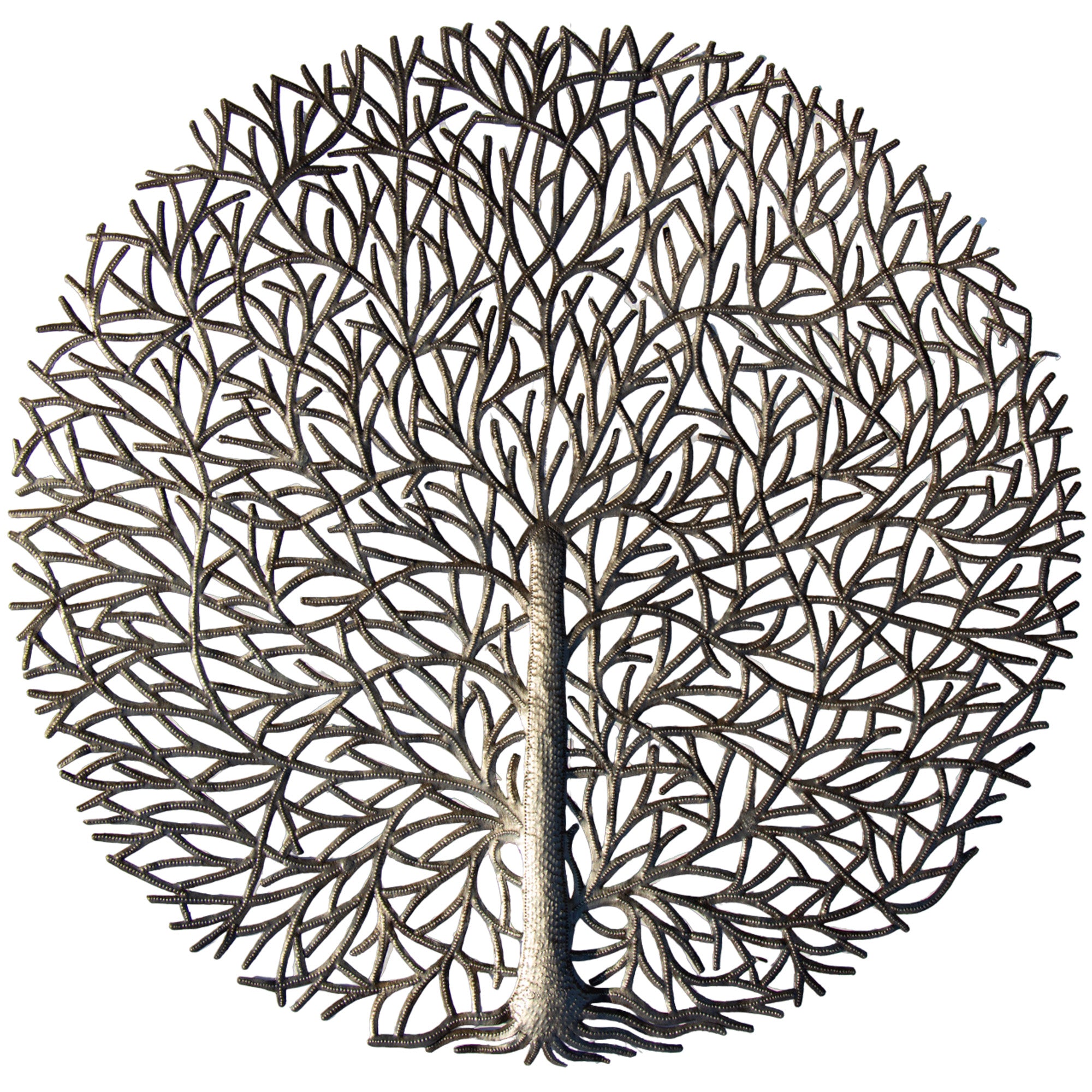 Fall AutumnTree Steel Drum Wall Art, 34 inches